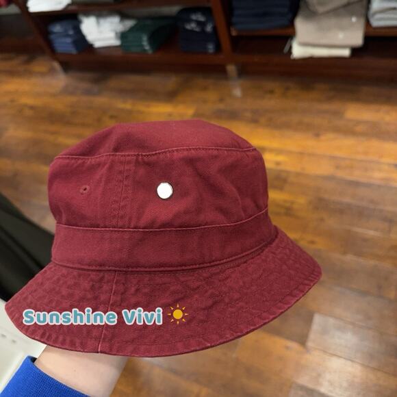 NEW Polo Ralph Lauren Polo Bear Twill Bucket Hat Cap Red L/XL - Picture 2 of 7